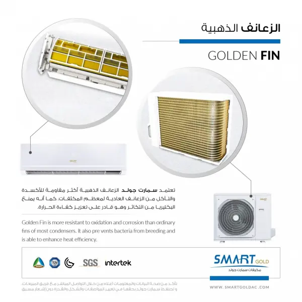 Smart Gold Split Air Conditioner, Cooling Capacity: 24,000 BTU - Cold